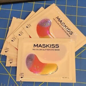 Maskiss Tri-Color Glitter Eye Mask Lot of 6 Pairs